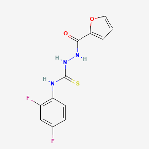 molecular formula C12H9F2N3O2S B5739079 N-(2,4-difluorophenyl)-2-(2-furoyl)hydrazinecarbothioamide 