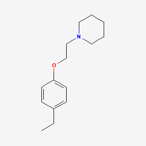 molecular formula C15H23NO B5739085 1-[2-(4-ethylphenoxy)ethyl]piperidine 