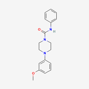 4-(3-methoxyphenyl)-N-phenyl-1-piperazinecarboxamide