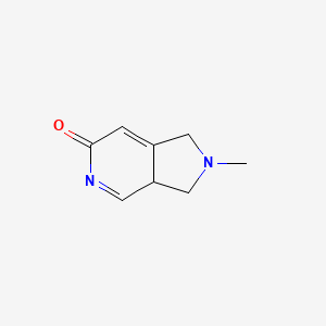 molecular formula C8H10N2O B573917 2-Methyl-1,2,3,5-tetrahydro-6H-pyrrolo[3,4-c]pyridin-6-one CAS No. 180893-97-4