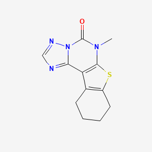 6-methyl-8,9,10,11-tetrahydro[1]benzothieno[3,2-e][1,2,4]triazolo[1,5-c]pyrimidin-5(6H)-one