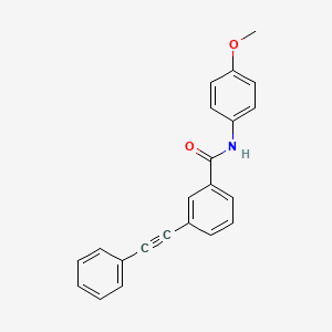 molecular formula C22H17NO2 B5739194 N-(4-methoxyphenyl)-3-(phenylethynyl)benzamide 