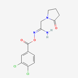 molecular formula C13H13Cl2N3O3 B5739206 N'-[(3,4-dichlorobenzoyl)oxy]-2-(2-oxo-1-pyrrolidinyl)ethanimidamide 