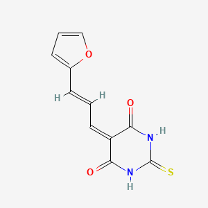 molecular formula C11H8N2O3S B5739212 5-[3-(2-furyl)-2-propen-1-ylidene]-2-thioxodihydro-4,6(1H,5H)-pyrimidinedione 