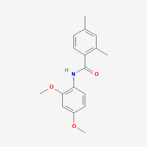 molecular formula C17H19NO3 B5739219 N-(2,4-dimethoxyphenyl)-2,4-dimethylbenzamide 