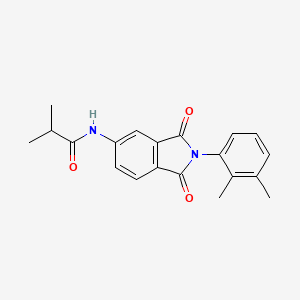 molecular formula C20H20N2O3 B5739262 N-[2-(2,3-dimethylphenyl)-1,3-dioxo-2,3-dihydro-1H-isoindol-5-yl]-2-methylpropanamide 