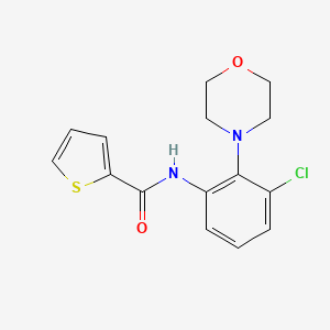 molecular formula C15H15ClN2O2S B5739267 N-[3-chloro-2-(4-morpholinyl)phenyl]-2-thiophenecarboxamide 