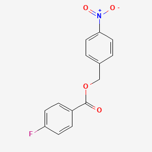 molecular formula C14H10FNO4 B5739275 4-nitrobenzyl 4-fluorobenzoate 