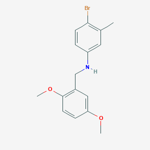 molecular formula C16H18BrNO2 B5739297 (4-bromo-3-methylphenyl)(2,5-dimethoxybenzyl)amine 