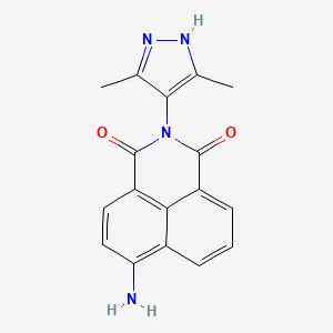 molecular formula C17H14N4O2 B5739306 6-amino-2-(3,5-dimethyl-1H-pyrazol-4-yl)-1H-benzo[de]isoquinoline-1,3(2H)-dione 