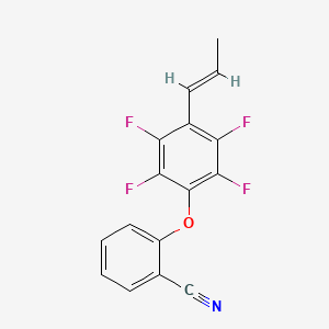molecular formula C16H9F4NO B5739307 2-[2,3,5,6-tetrafluoro-4-(1-propen-1-yl)phenoxy]benzonitrile 