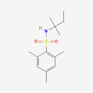 molecular formula C14H23NO2S B5739313 N-(1,1-dimethylpropyl)-2,4,6-trimethylbenzenesulfonamide 