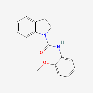molecular formula C16H16N2O2 B5739326 N-(2-methoxyphenyl)-1-indolinecarboxamide 