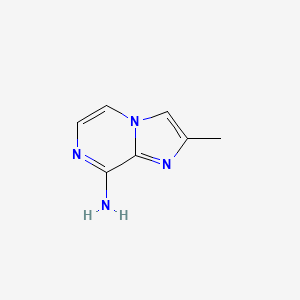 molecular formula C7H8N4 B573935 2-Methylimidazo[1,2-a]pyrazin-8-amine CAS No. 185133-96-4