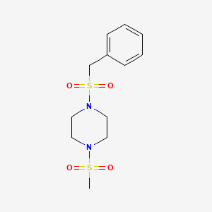 molecular formula C12H18N2O4S2 B5739367 1-(benzylsulfonyl)-4-(methylsulfonyl)piperazine 