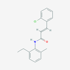 molecular formula C18H18ClNO B5739389 3-(2-chlorophenyl)-N-(2-ethyl-6-methylphenyl)acrylamide 