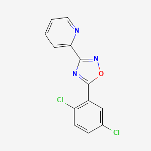 molecular formula C13H7Cl2N3O B5739404 2-[5-(2,5-dichlorophenyl)-1,2,4-oxadiazol-3-yl]pyridine 