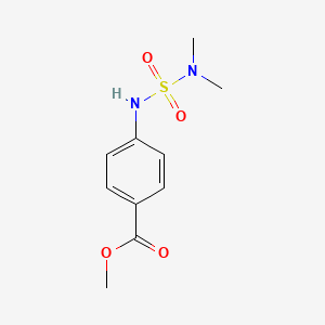 molecular formula C10H14N2O4S B5739527 methyl 4-{[(dimethylamino)sulfonyl]amino}benzoate 