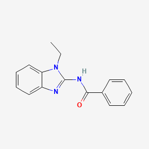 molecular formula C16H15N3O B5739548 N-(1-ethyl-1H-benzimidazol-2-yl)benzamide 