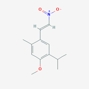 molecular formula C13H17NO3 B5739561 1-isopropyl-2-methoxy-4-methyl-5-(2-nitrovinyl)benzene 