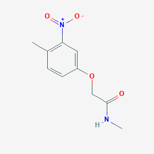 molecular formula C10H12N2O4 B5739585 N-methyl-2-(4-methyl-3-nitrophenoxy)acetamide 