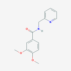 molecular formula C15H16N2O3 B5739605 3,4-dimethoxy-N-(2-pyridinylmethyl)benzamide 