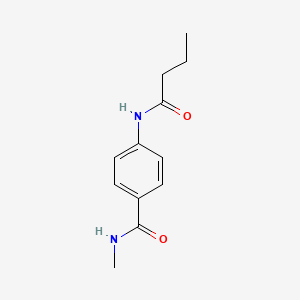 molecular formula C12H16N2O2 B5739611 4-(butyrylamino)-N-methylbenzamide 