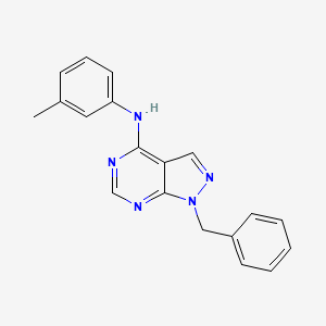 molecular formula C19H17N5 B5739624 1-benzyl-N-(3-methylphenyl)-1H-pyrazolo[3,4-d]pyrimidin-4-amine 