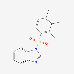 molecular formula C17H18N2O2S B5739629 2-methyl-1-[(2,3,4-trimethylphenyl)sulfonyl]-1H-benzimidazole 