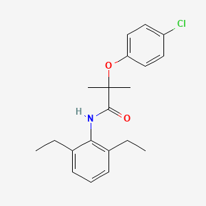molecular formula C20H24ClNO2 B5739639 2-(4-chlorophenoxy)-N-(2,6-diethylphenyl)-2-methylpropanamide 