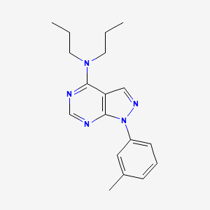 molecular formula C18H23N5 B5739644 1-(3-methylphenyl)-N,N-dipropyl-1H-pyrazolo[3,4-d]pyrimidin-4-amine 
