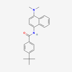 molecular formula C23H26N2O B5739645 4-tert-butyl-N-[4-(dimethylamino)-1-naphthyl]benzamide 