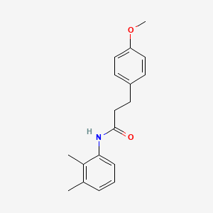 molecular formula C18H21NO2 B5739650 N-(2,3-dimethylphenyl)-3-(4-methoxyphenyl)propanamide 