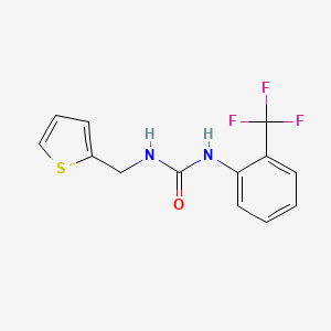 molecular formula C13H11F3N2OS B5739660 N-(2-thienylmethyl)-N'-[2-(trifluoromethyl)phenyl]urea 