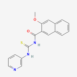molecular formula C18H15N3O2S B5739684 3-methoxy-N-[(3-pyridinylamino)carbonothioyl]-2-naphthamide 