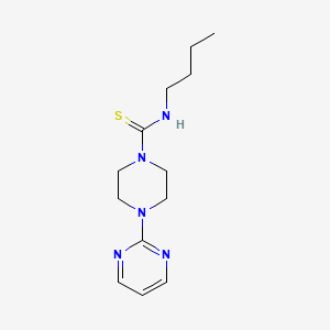 molecular formula C13H21N5S B5739692 N-butyl-4-(2-pyrimidinyl)-1-piperazinecarbothioamide 