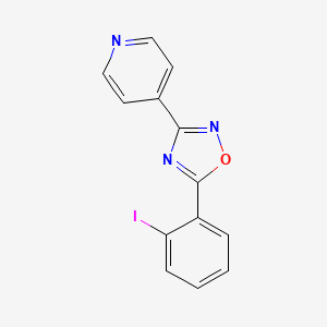 molecular formula C13H8IN3O B5739696 4-[5-(2-iodophenyl)-1,2,4-oxadiazol-3-yl]pyridine 