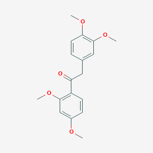 molecular formula C18H20O5 B5739702 1-(2,4-dimethoxyphenyl)-2-(3,4-dimethoxyphenyl)ethanone 