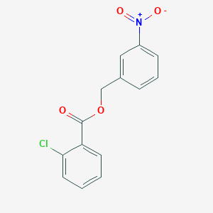 molecular formula C14H10ClNO4 B5739716 3-nitrobenzyl 2-chlorobenzoate 