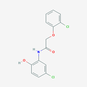 molecular formula C14H11Cl2NO3 B5739719 N-(5-chloro-2-hydroxyphenyl)-2-(2-chlorophenoxy)acetamide 