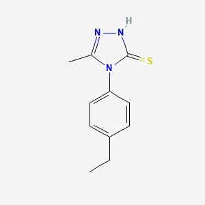 molecular formula C11H13N3S B5739736 4-(4-ethylphenyl)-5-methyl-4H-1,2,4-triazole-3-thiol 