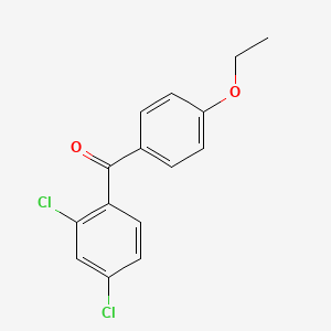 molecular formula C15H12Cl2O2 B5739764 (2,4-dichlorophenyl)(4-ethoxyphenyl)methanone CAS No. 6606-50-4