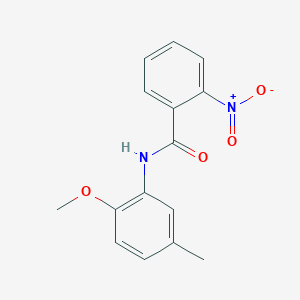 molecular formula C15H14N2O4 B5739770 N-(2-methoxy-5-methylphenyl)-2-nitrobenzamide 