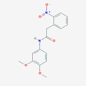 molecular formula C16H16N2O5 B5739789 N-(3,4-dimethoxyphenyl)-2-(2-nitrophenyl)acetamide 
