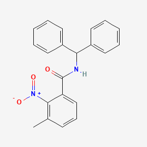 molecular formula C21H18N2O3 B5739863 N-(diphenylmethyl)-3-methyl-2-nitrobenzamide 