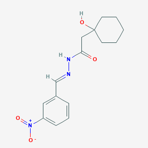 molecular formula C15H19N3O4 B5739897 2-(1-hydroxycyclohexyl)-N'-(3-nitrobenzylidene)acetohydrazide 