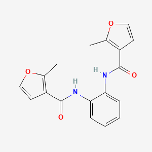 molecular formula C18H16N2O4 B5739903 N,N'-1,2-phenylenebis(2-methyl-3-furamide) 