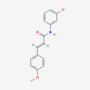 molecular formula C16H14BrNO2 B5739924 N-(3-bromophenyl)-3-(4-methoxyphenyl)acrylamide 