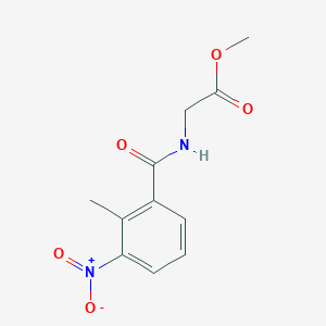 molecular formula C11H12N2O5 B5739936 methyl N-(2-methyl-3-nitrobenzoyl)glycinate 