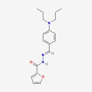 molecular formula C18H23N3O2 B5739945 N'-[4-(dipropylamino)benzylidene]-2-furohydrazide 